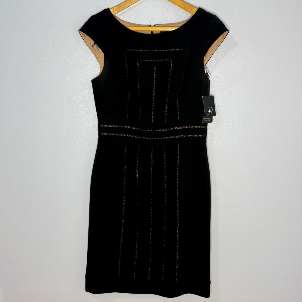 NEW Adrianna Papell Black Sleeveless Mini Dress | 8